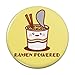 Ramen Powered Noodle Soup Chopsticks Pinback Button Pin Badge - 1