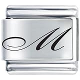 Stylish Letter m Italian Charms Bracelet Link