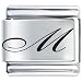 Stylish Letter "m" Italian Charms Bracelet Link