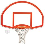 1266B Fan-Shaped Steel Backboard - Rear Mount w/ Target & Border
