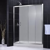DreamLine SHDR-1060726-04-FR Infinity Shower Door, Brushed Nickel