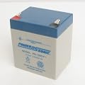 Powersonic PS-1250F1 - 12 Volt/5 Amp Hour Sealed Lead Acid Battery with 0.187 Fast-on Connector