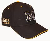 Black Michigan Wolverines Adjustable Hat