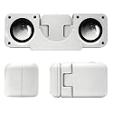 Portable Folding Speakers for iPods & MP3 Players - White