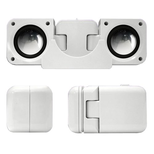Childrens Toyshop  Electronics : Portable Folding Speakers for Ipods & mp3 players - white