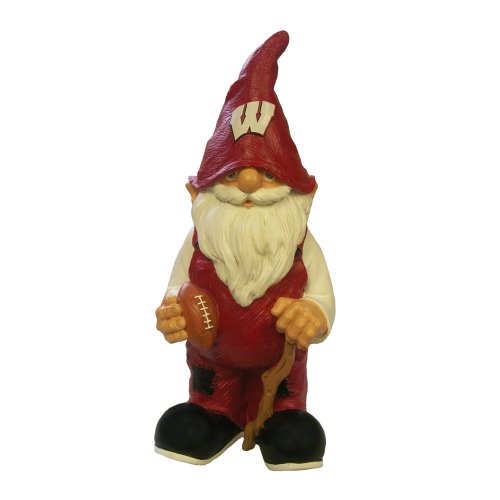 Ncaa wisconsin badgers garden gnome
