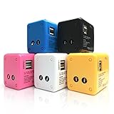 GSK® 海外旅行 コンセント プラグ USB2口付属 世界的に対応 ヨーロッパ アメリカ アジア (黒) GSK® 海外旅行 コンセント プラグ USB2口付属 世界的に対応 ヨーロッパ アメリカ アジア (黒)