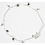 Womens Jewelry Ankle Bracelet in Sterling Silver 10.25 " 18 gms. (anklt510)