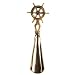 Brass Shoe Horn With A Captains Wheel Shaped Handle