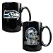 Seattle Seahawks NFL 2pc Coffee Mug Set-Helmet/Primary Logo