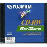 Fujifilm Media 25301610 CD-RW Data 700MB 80 Minutes Slim Case - 10 Pack