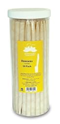 White Egret Beeswax Candles, 50-Count Tub