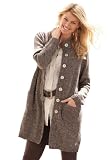 Woman Within Plus Size Marled cardigan sweater jacket