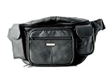 Extra Large Leather Bumbag Bum bag Wasit Travel Document Organiser Bag with lots compartments in Black, Tan, Fawn, Brown or Navy
