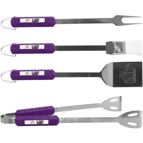 NCAA Louisiana State Fightin Tigers 4 Piece Barbecue Set