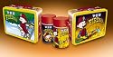 COLLECTIBLE PEZ FIREFIGHTER Fireman METAL LUNCHBOX & THERMOS