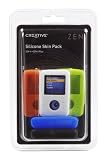 Creative ZEN V Series Silicone Skin - Case for digital player - silicone - black, white, blue, green, orange (pack of 5 )