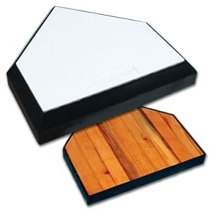 Buy Champro Professional Baseball Home Plates w Wood WHITE BLACK OFFICIAL SIZE