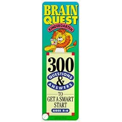 Brain Quest: Kindergarten: 300 Questions and Answers to Get a Smart Start, Ages 5-6 Decks 1&2