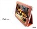 For Apple iPad 3G Yoobao Brown Genuine Leather Book Case With Kickstand