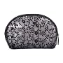 Danielle Black Velvet Medium Oval Travel Bag