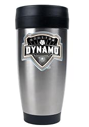 Houston Dynamo 16 Ounce Stainless Steel Travel Tumbler (Primary Team Logo)