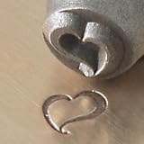 ImpressArt, Metal Jewelry Design Stamp, Swirly Heart, 6mm