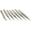 7 Anti-Magnetic Curved Straight Tweezers Watch Tools