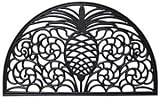 Pineapple Half Round Rubber Doormat - B001H1KAOC