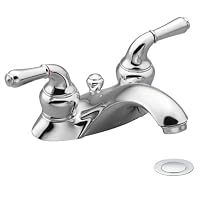 Moen 4551 Monticello Two-Handle Lavatory Faucet With Drain Assembly, Chrome (Not CA / VT Compliant)