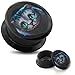 Attactive Cheshire Cat Logo Internally Threaded Black Acrylic Flesh Tunnels Plugs
