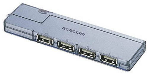 ELECOM UH-K4BSV �X�e�B�b�N�^�C�v 4�|�[�gUSB1.1HUB<�V���o�[>