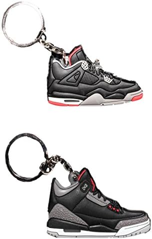Air Jordan Michael Jordan Shoe Game Basketball Jumpman Key Chain 2 Pack Jordan #4 IV