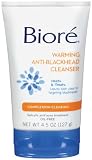 Biore Warming Anti-Blackhead Cleanser, 4.5 Ounce