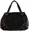 Women's DKNY Purse Handbag T&C W/Studs Black/Black