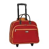 Rolling Tote Bag in Tomato with Mango Accents by Baggallini