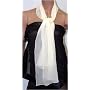 Fantastic Solid Crinkle Silk Georgette Scarf Oblongs