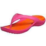 crocs Athens Thong Sandal,Fuchsia/Orange,Men's 5 M/Women's 7 M