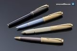 Parker 100 Cobalt Black Gold Trim Rollerball Pen
