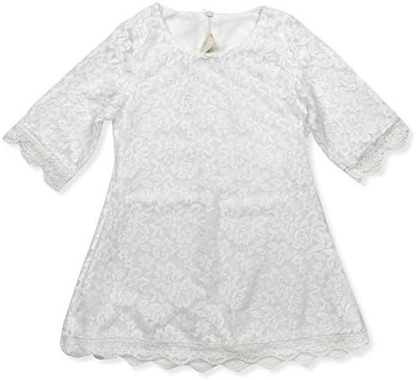 SSNF Little Girl's Special Occasion Dress for Spring White Size 5T