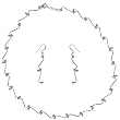 Sterling Silver Earrings and Necklace Jewelry Set