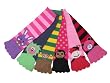 Soft Toe Socks with Furry Animal Designs, Size 9-11, Pack of 6