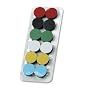 Magna Visual High Energy Extra-Strong Magnets, 0.75-Inch Diameter, Assorted Colors, 12 per Pack (HEM-12)