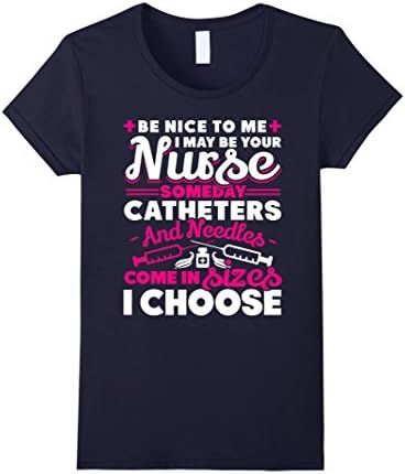 Women's Nursing Shirts: I maybe your Nurse someday T-shirt Small Navy