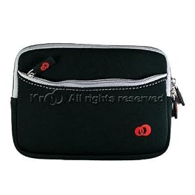 For ASUS EEE PC 700 PC Tablet Laptop Black Case Cover Pouch Carrying Bag w/ Front Zipper with FREE LANYARD!