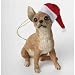 Chihuahua Tan Christmas Holiday Ornament