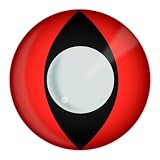 Pair of Cats Eye Red Fashion Contact Lenses
