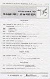 Samuel Barber: The Monk And His Cat