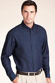 Pure Cotton Long Sleeve Denim Shirt