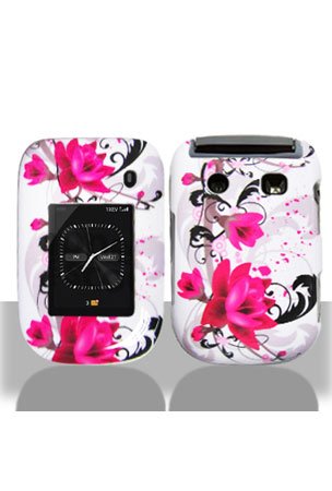 Blackberry 9670 Style Graphic Case – Red Flower on White